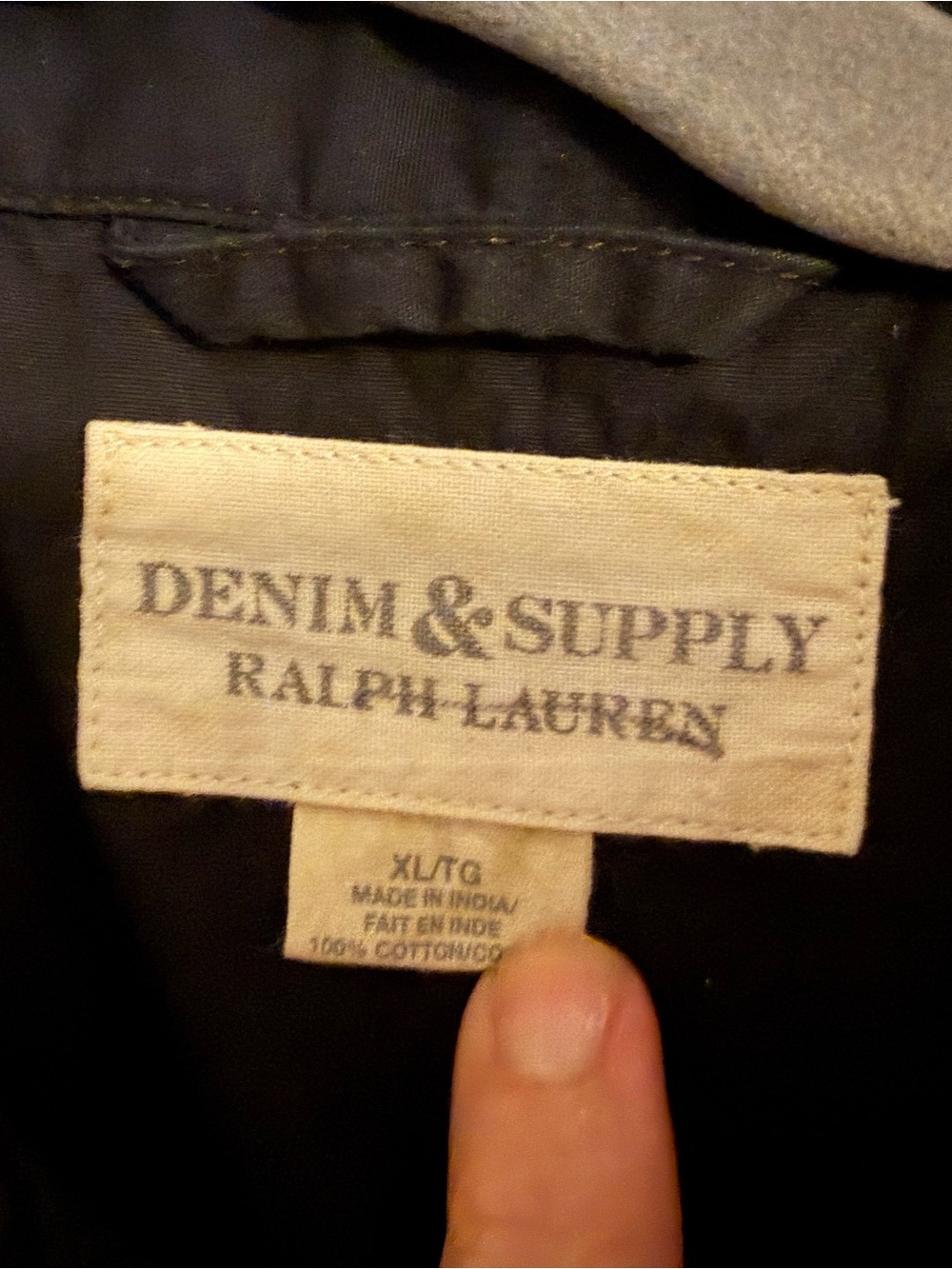 Denim & Supply Ralph Lauren Black Long-Sleeve Button-Down Shirt - Picture 2 of 3